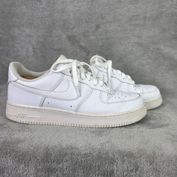 Mens Nike Air Force 1 07 White Leather Sneakers Shoes CW2288-111 Size 11 - Picture 5 of 8
